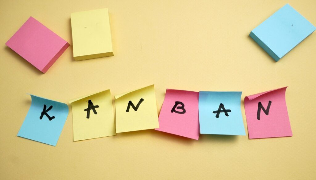 Software,Kanban,Scrum,Agile,Board,With,Paper,Task,,Agile,Software